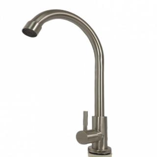 MIXXUS cold water kitchen faucet MONO-01.SUS, stainless steel, Single lever