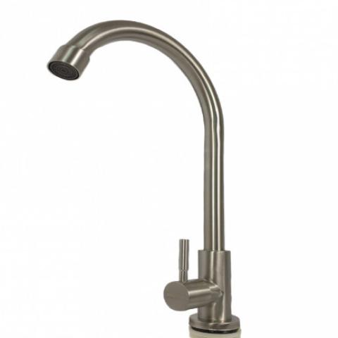 MIXXUS cold water kitchen faucet MONO-01.SUS, stainless steel, Single lever