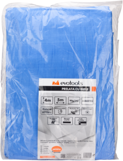 Prelata de Protectie Albastra 5x6m, 90 g/mp (Cod 645034)
