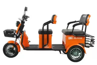 Triciclu electric persoane BLADE TRIP X2, 2000W, Portocaliu+Negru
