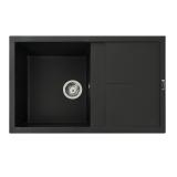 Chiuvetă Elefant Premium Selena Negru Metalic: 785x495mm Durabilă - detaliu