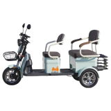 Triciclu Electric Rosu, Scorilo TRP1200, Banchetă Dublă - detaliu