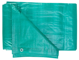 Prelata de Protectie Tesuta cu Inele 5x6m, 120 g/mp Verde