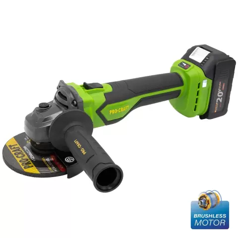 Polizor Unghiular Procraft PGA22 Brushless 20V 4Ah