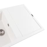 Chiuvetă Elefant Premium Selena Alb: 785x495mm Rezistență & Stil - detaliu