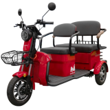 Triciclu Electric Rosu, Scorilo TRP1200, Banchetă Dublă