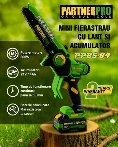 Mini Fierăstrău cu Lanț PARTNERPRO PPBS-84