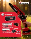 MINI FIERĂSTRĂU CU LANȚ 20V 4AH BRUSHLESS ELEFANT EBS-104