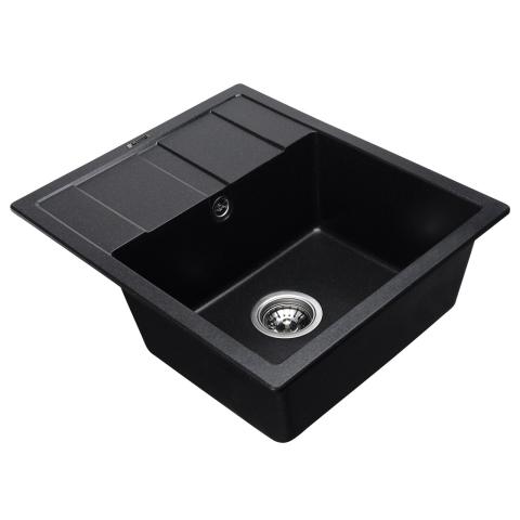 Elefant Premium Aria 5851 Kitchen Sink Black Metallic 577x495 mm