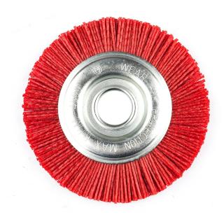 Perie circulară nylon abraziv ROTOR 125 x 12 mm, P80, pentru Inox