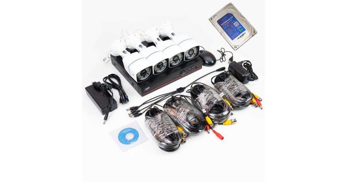 Kit Supraveghere AHD PNI House PTZ1500 cu 4 Camere 5MP