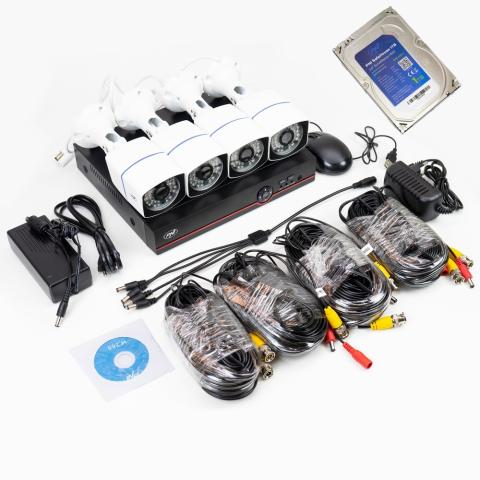 AHD Surveillance Kit PNI House PTZ1500 with 4 Outdoor Cameras 5MP and PNI SafeHouse 1TB HDD Included