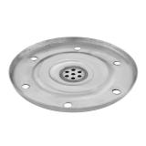 Flanșă SS din oțel-inox pentru hidrofor 24L Elefant - detaliu