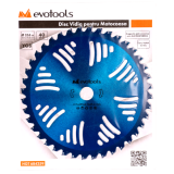 DISC VIDIA PENTRU MOTOCOASĂ, EVOTOOLS, 255 MM, 40 DINȚI - detaliu
