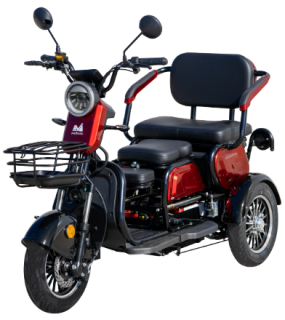 Triciclu Electric Davos TRP1000 Evotools 1000W Roșu/Negru