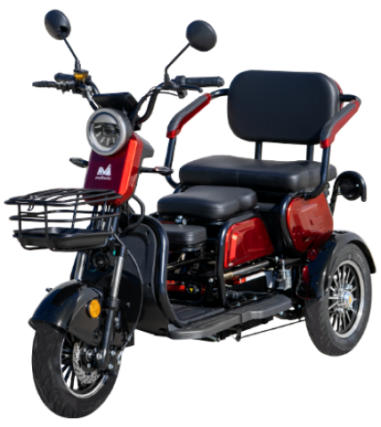 Triciclu Electric Davos TRP1000 Evotools 1000W Roșu/Negru