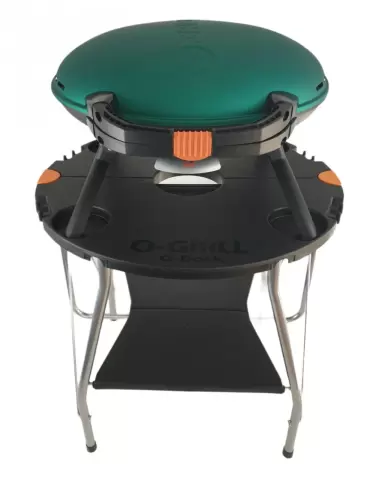 Portable grill, O-GRILL 600 GREEN