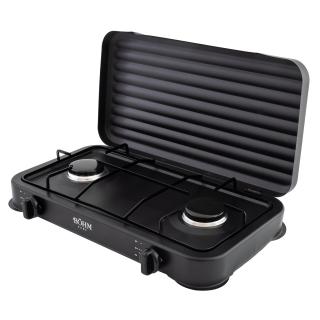 Aragaz de banc BÖHM BG-M-002-B, 2 Arzătoare, 4.4 kW, Aprindere Manuală