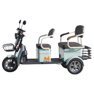 Triciclu Electric Verde, Scorilo TRP1200, Banchetă Dublă