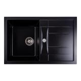 Chiuvetă Troya 7850 Negru Metalic 776x496mm - detaliu