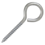 Șurub Tip Cârlig 5x75mm (Cârlig Agățat Ghivece și Flori), 10 buc/pachet - detaliu