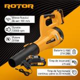 Suflantă aer pe acumulator Rotor RS-2000, 315W, 21V/2Ah, 60 cm - detaliu