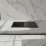 Chiuvetă Elefant Premium Selena Negru Metalic: 785x495mm Durabilă - detaliu