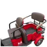 Triciclu Electric Rosu, Scorilo TRP1200, Banchetă Dublă - detaliu
