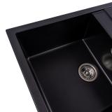 Chiuvetă Elefant Premium Selena Negru Metalic: 785x495mm Elegantă - detaliu