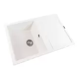 Chiuvetă Elefant Premium Selena Alb: 785x495mm Rezistență & Stil - detaliu