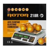 Cântar electronic ROTOR R218B, Acumulator 4V, Afișaj Dublu