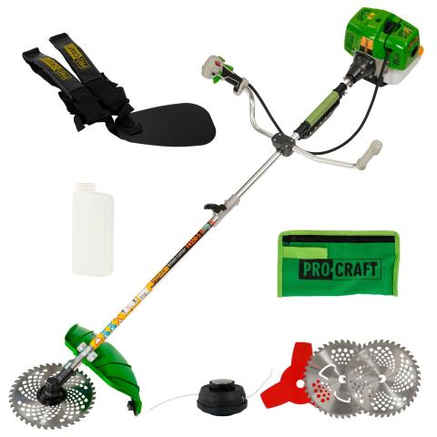 Procraft T4350 S Gasoline Brushcutter | 52cc Professional Kit