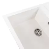 Chiuvetă Elefant Premium Selena Alb: 785x495mm Rezistență & Stil - detaliu