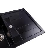 Chiuvetă Troya 7850 Negru Metalic 776x496mm - detaliu