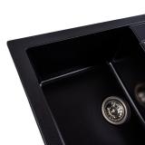 Chiuvetă Troya 7850 Negru Metalic 776x496mm - detaliu