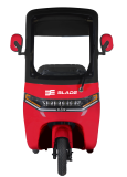 Triciclu electric persoane cu acoperiș BLADE CAB X3, 1200W, Roșu+Negru - detaliu